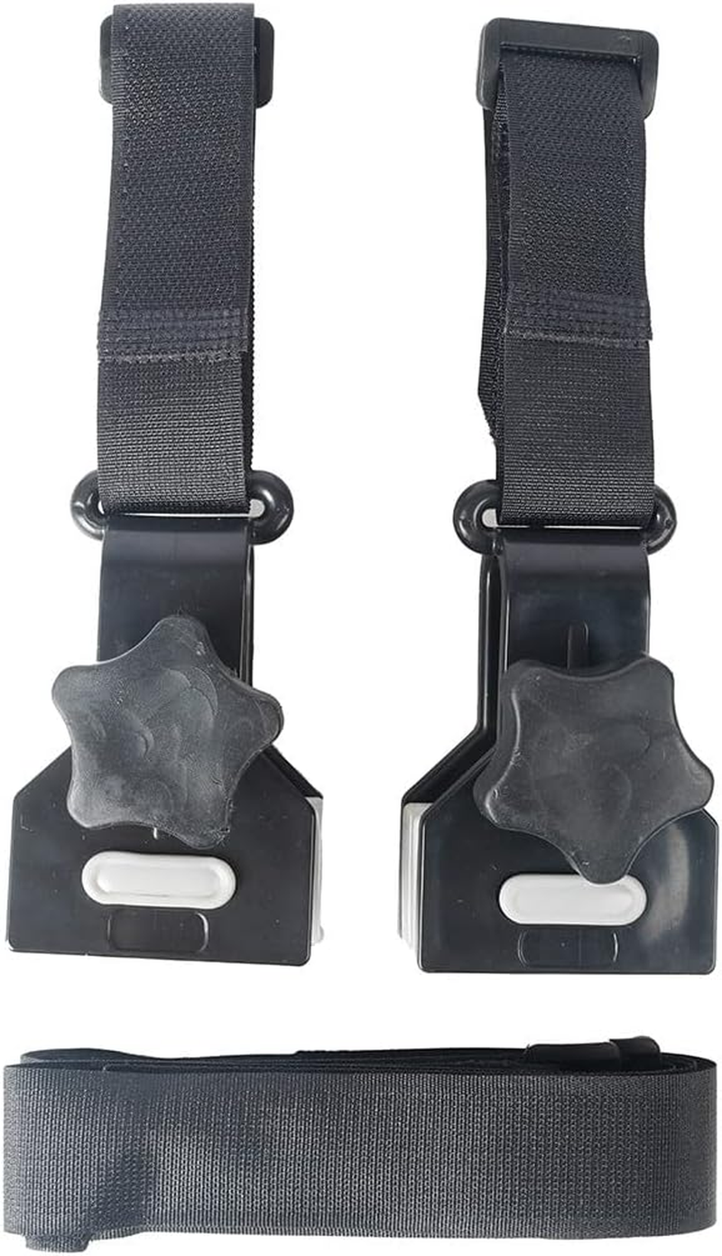 Wildtrak Deluxe Caravan Awning Deflapper Strap 2-Pack, 5 Cm Size, Black
