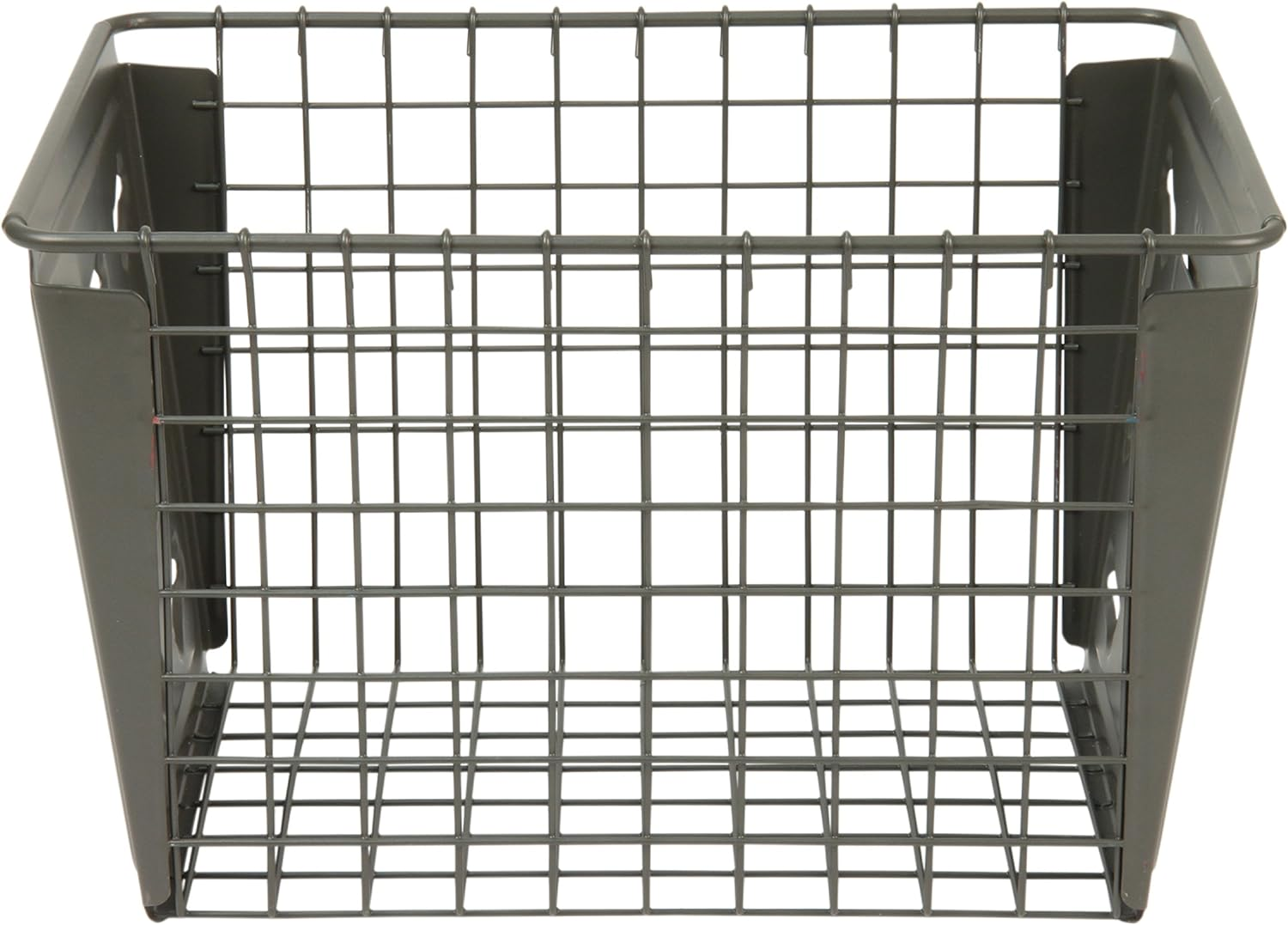 Spectrum Diversified Macklin Basket Steel Storage Bin Bone Design, Pet Accessory Organizer with Rust-Resistant Finish, Dog Toy Organization & Storage, Medium, Industrial Gray image number 3