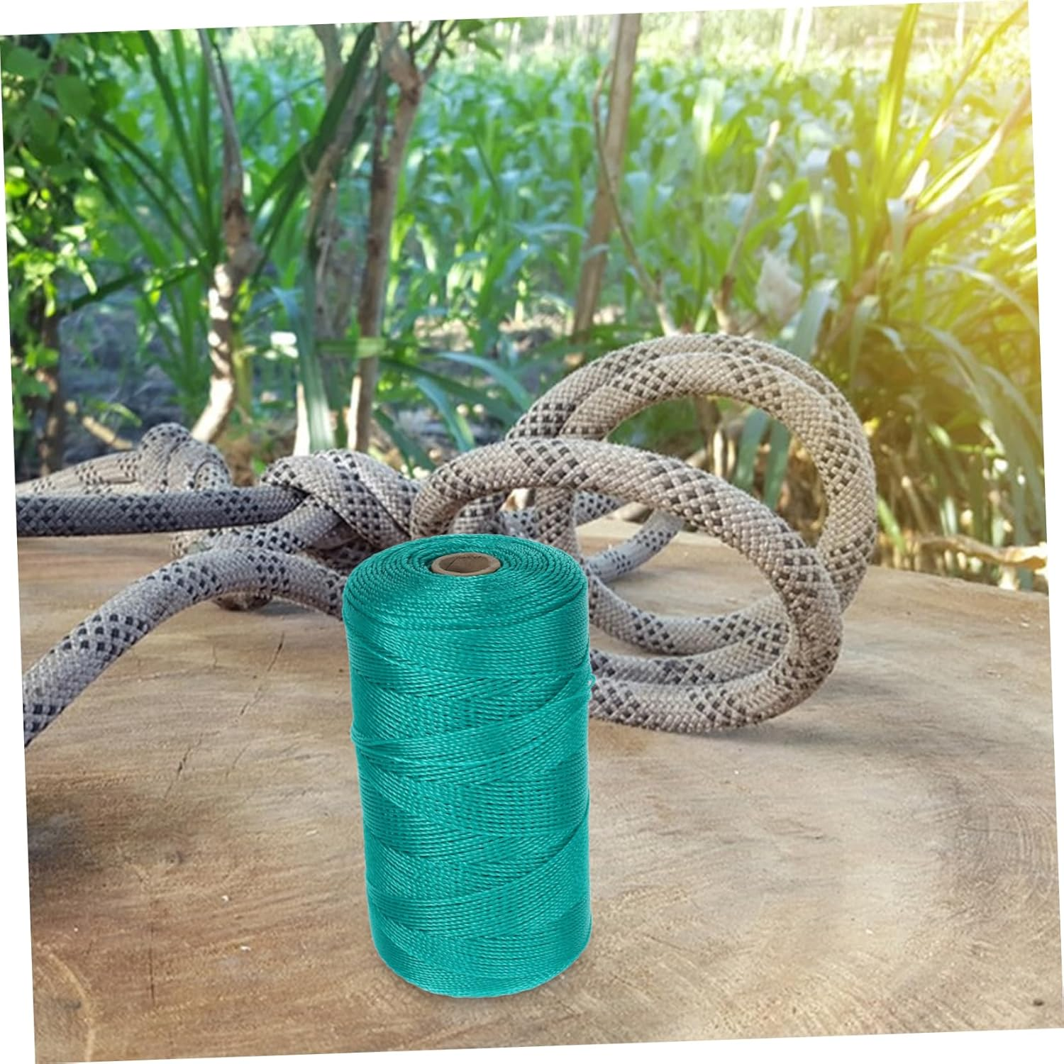 1 Roll Polyethylene Twine String for Climbing Plants Garden Twine Rope Fishing Net String Multi-Strand Green Rope for DIY Projects and Gardening Supplies image number 4