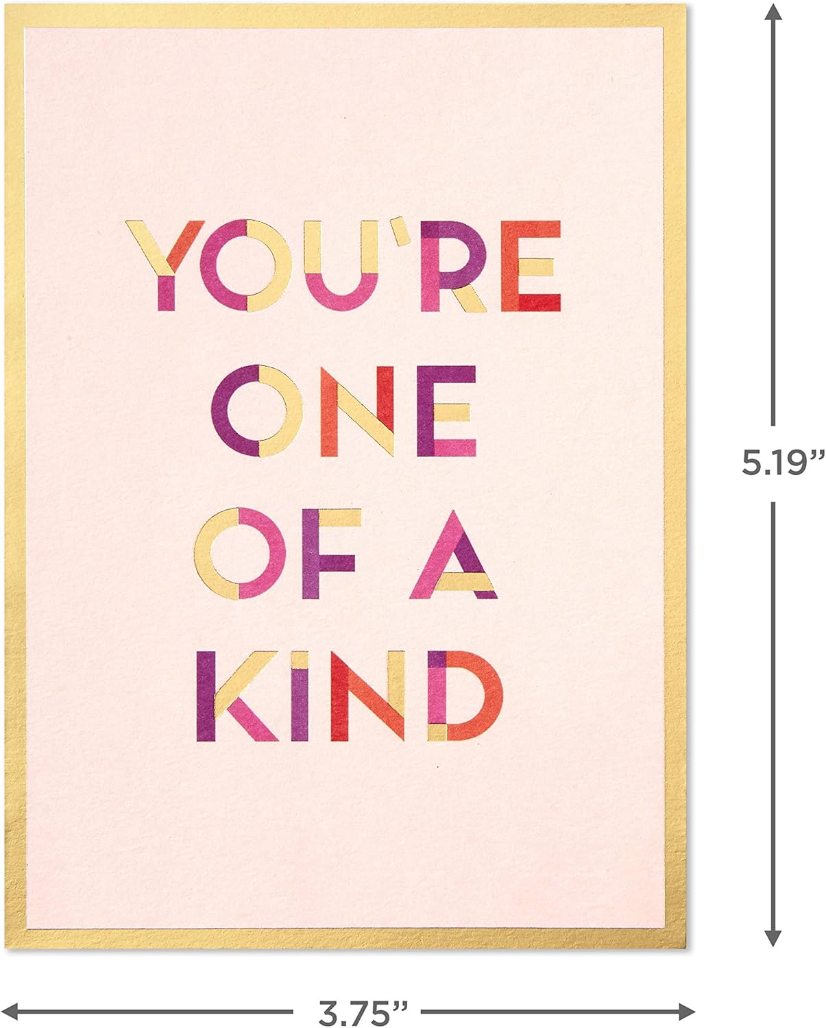 Hallmark Pack of 24 Assorted Blank Cards, Modern Pink and Gold Foil image number 2