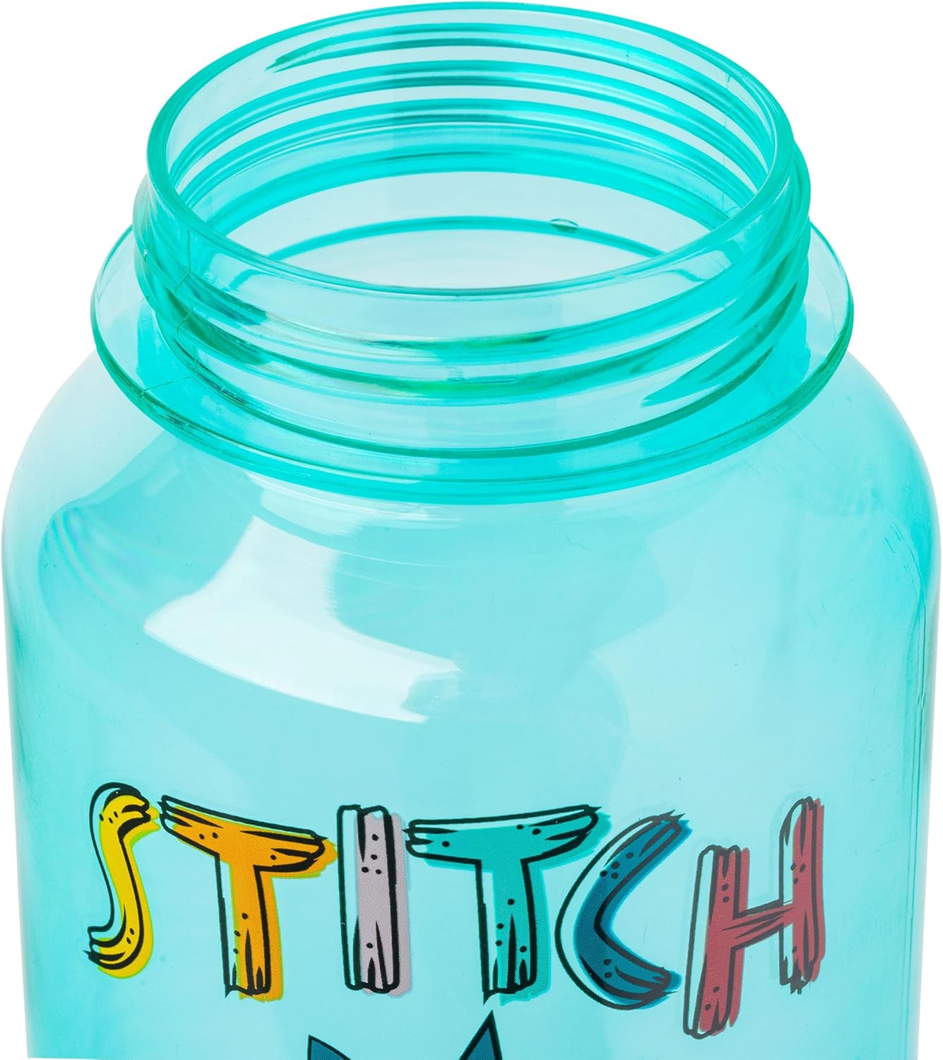 Silver Buffalo Lilo and Stitch Pineapple Twist Spout Plastic Bottle with Sticker Set 32 Ounces - Golden Girls Group image number 4
