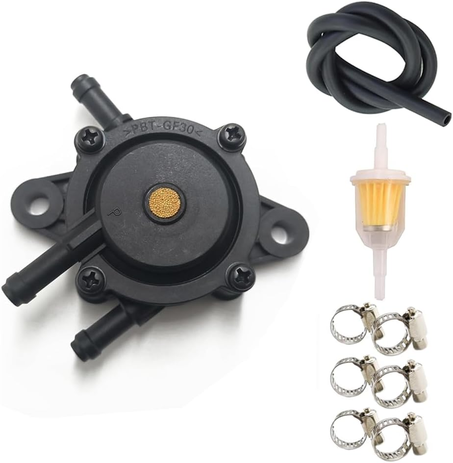 Fuel Pump with Filter and Oil Hose for Kohler 24 393 04-S 24 393 16-S 17HP-25 HP for Fits 491922 691034 692313 808492 808656 Honda 16700-Z0J-003 Kawasaki 49040-7001 Engine image number 1