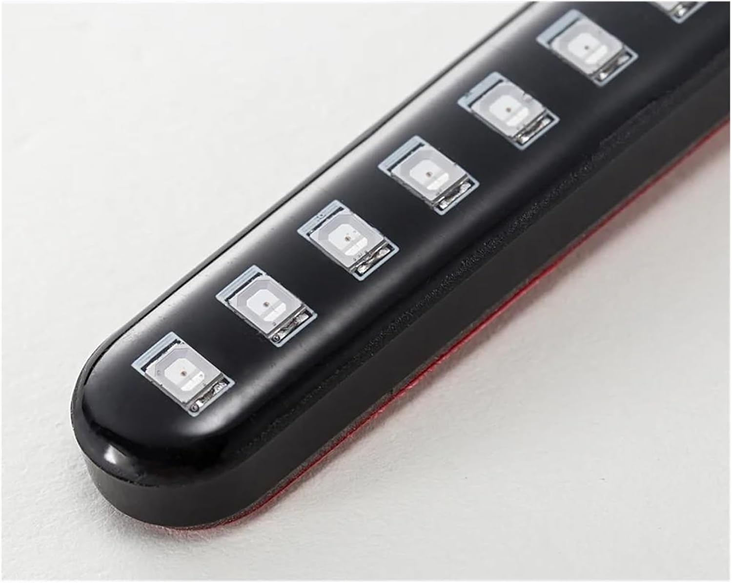 Mirror Indicator Light 2PCS 12V LED Turn Signals Strip Motorcycle Amber Sequential Water Flowing Tail Brake Lights 12 LED Blinker Stop Lamp