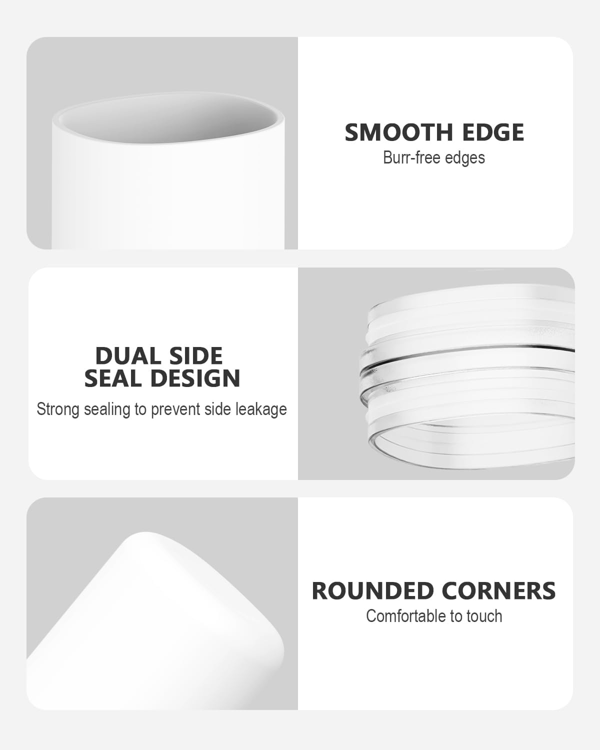 FERYES Travel Toothbrush Holder - Portable Toothpaste Organizer with Mouthwash Cup, Travel-Friendly Tooth Brushes Holder with Draining Lid - White image number 4