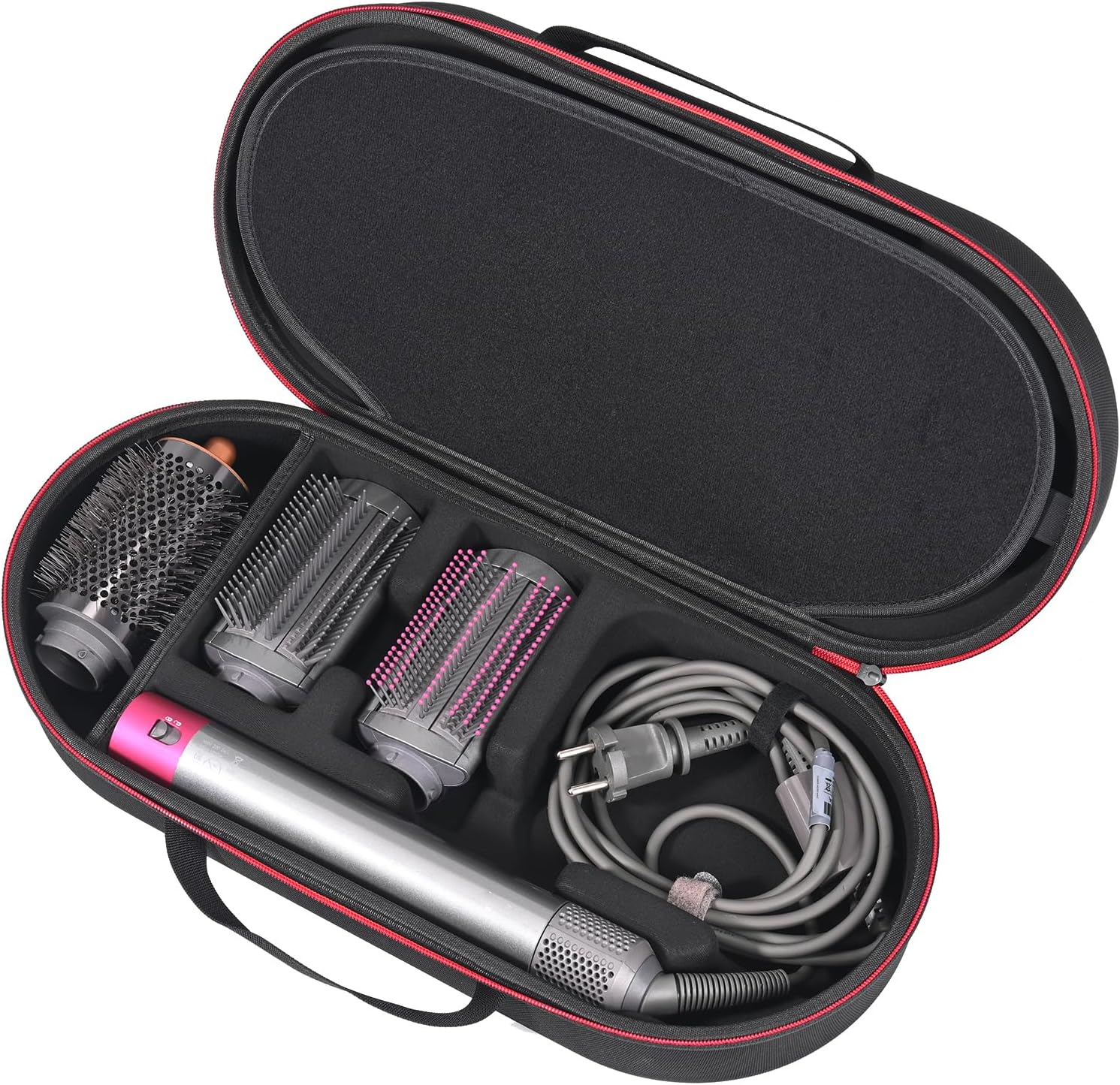 RLSOCO Case for Dyson Airwrap I.D. /Airwrap Co-Anda2X Multi-Styler and Dryer, Hard Carrying Case for Multi-Styler Dryer and Attachments - Black (Case Only)
