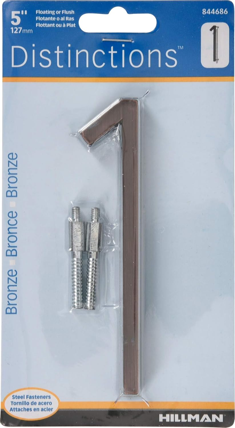 Distinctions by Hillman 844686 5-Inch Floating Mount House Bronze, Number 1 image number 3