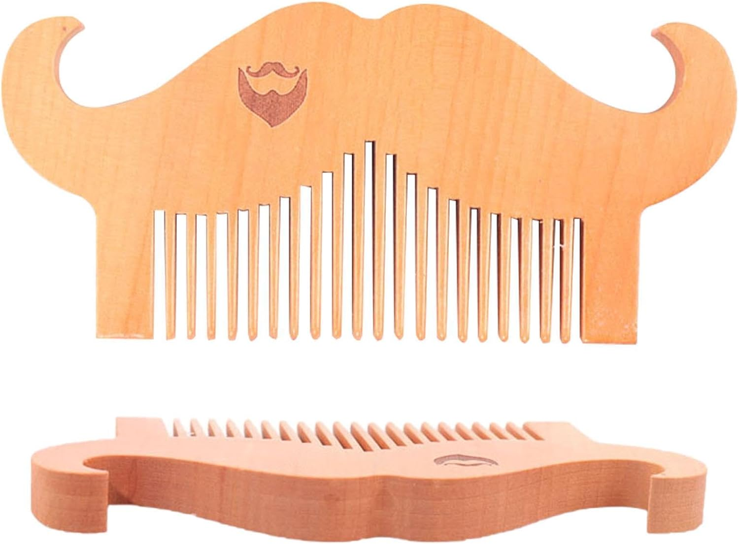 Gihioue Men'S Wooden Beard Comb, Beard Care Comb, Comfortable Touch Beard Com Com - Male Hair Styling Brush Facial Hair Cleanser for Dad image number 6