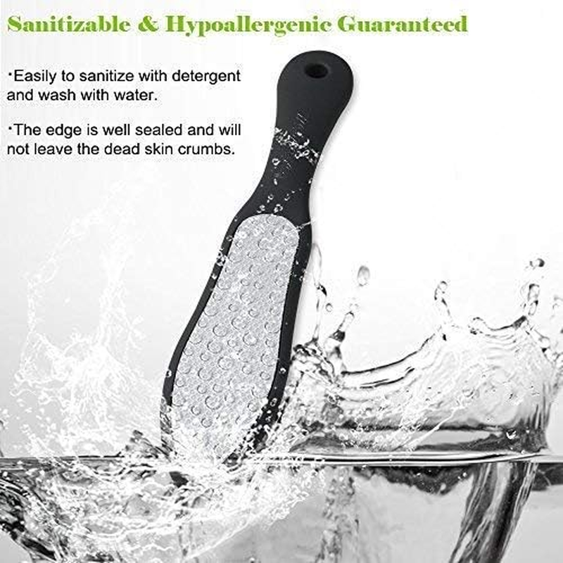 BEZOX Foot File Callus Remover Removes Dead and Shrinked Skin Callus Portable Foot Care Stainless Steel (Silicone Handle) image number 6