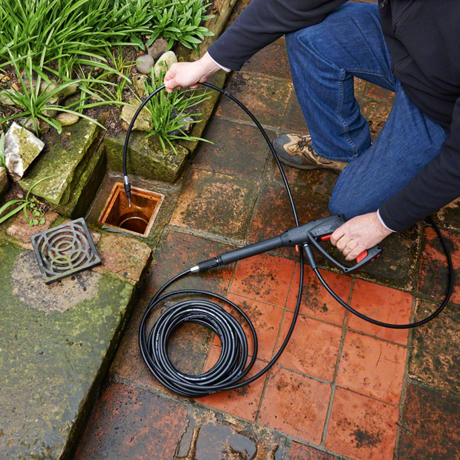 Bosch Home & Garden 10M Drain Cleaner (160 Bar) for Easy/Universal/Advanced Aquatak/Aqt Models image number 1