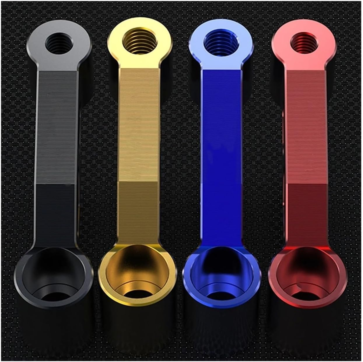 Rearview Mirror Mounting Bracket Universal Parts 8MM 10MM Motorcycle Rearview Mirror Extension Adapter Extension Adapter(02 Silver) image number 1