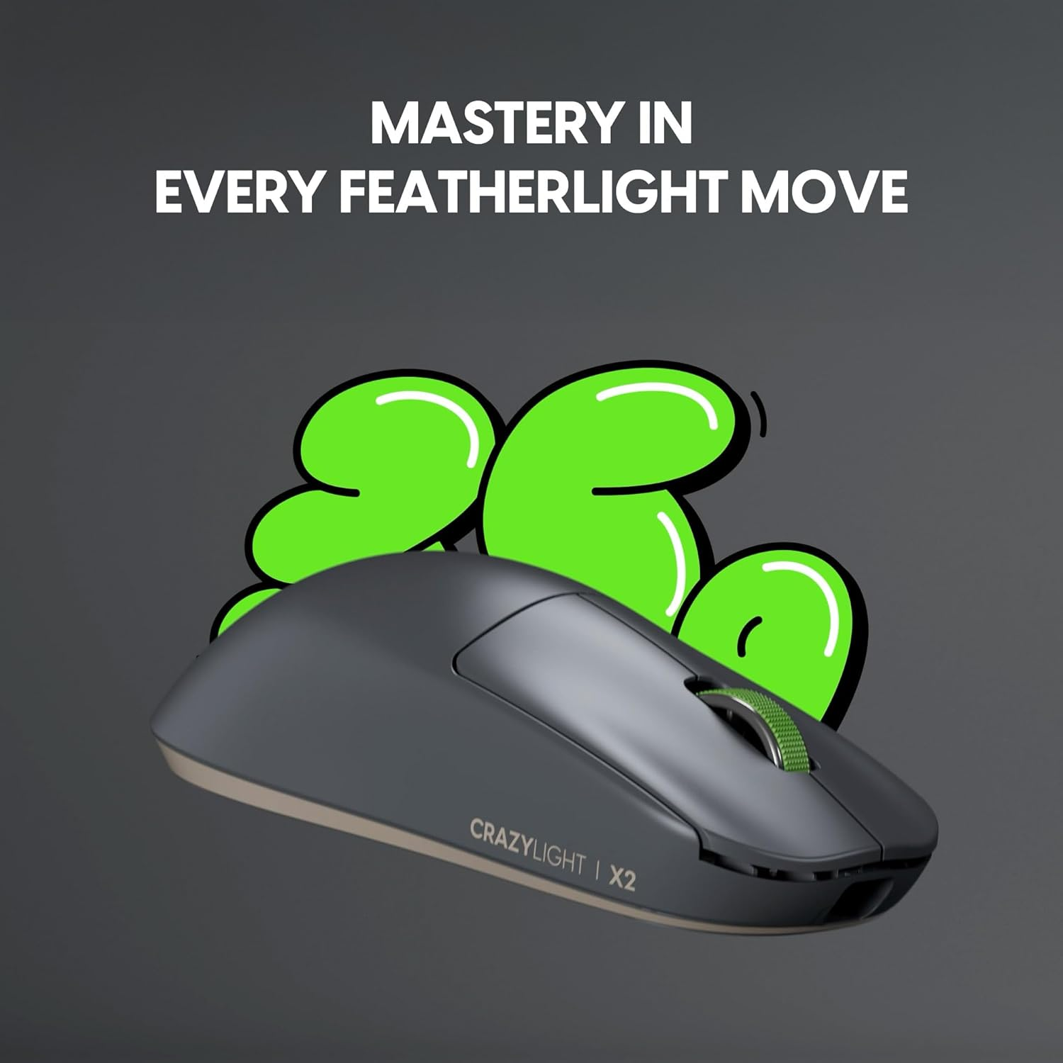 Pulsar Gaming Gears X2 Crazylight Mini Wireless Gaming Mouse Ultra Lightweight 35G 1Ms 32000 DPI Optical Swhich XS-1 Flagship Sensor