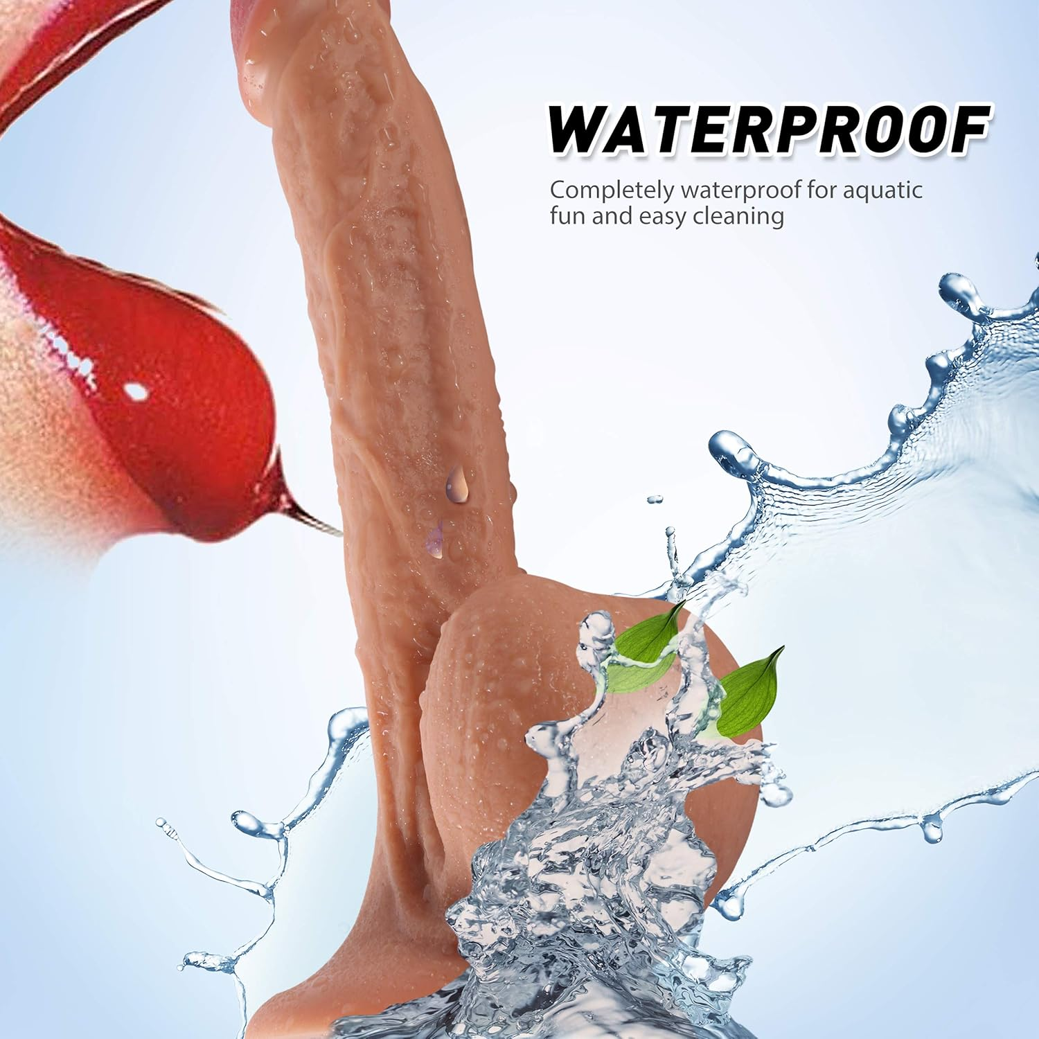 Realistic Dildo Dildos 10Inch Sex Toy Sex Toy for Adult Women Men Anal G-Spot Stimulation Lifelike Soft Silicone Penis Large Auxiliary Partner Soft Portable Tool for Women Men image number 3