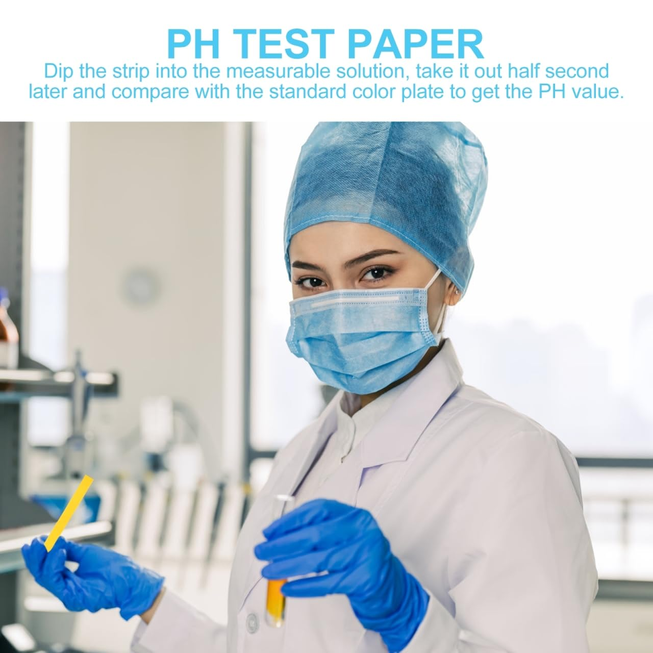 Ph Test Paper Roll 0-14 Range Acid Alkalinity Water Quality Testing Strip Portable 1 Roll for Laboratory and Home Use image number 5