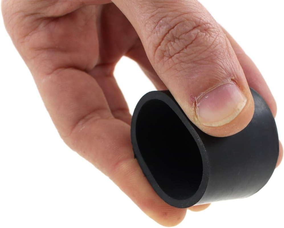 Lifeswonderful 16X Rubber Furniture Feet Ferrule Tips Caps Stoppers - Many Sizes & Colours Available - Ideal for Tables & Chairs - by (10Mm, Black) image number 3