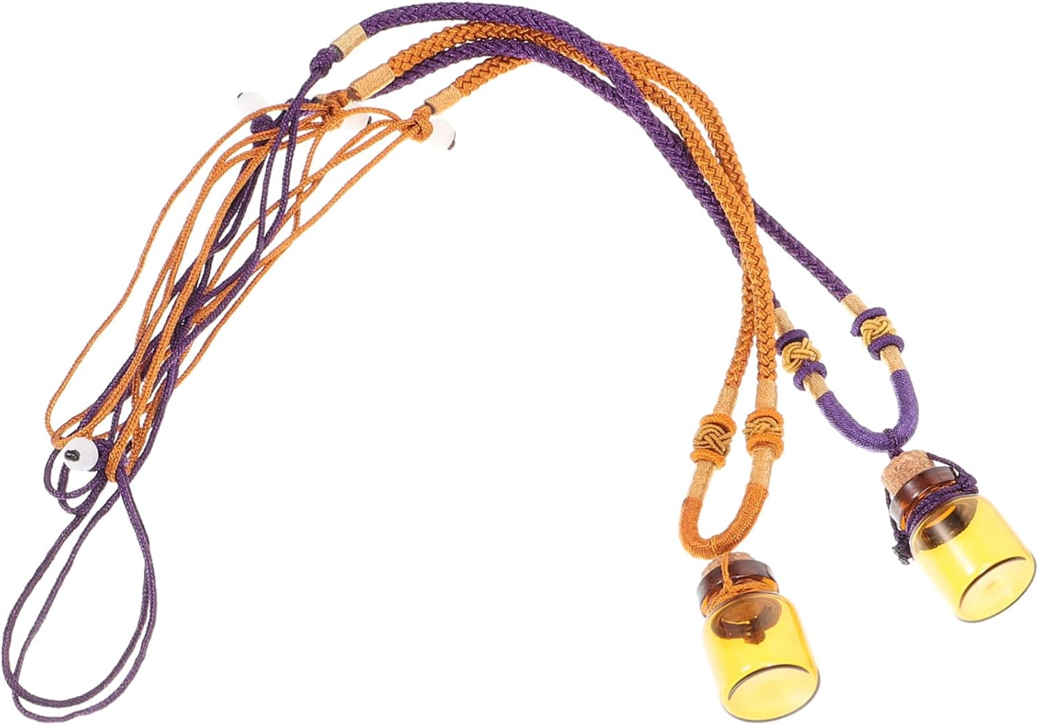 PLAFOPE 6Pcs Empty Perfume Bottle Essential Oil Pendants Creative Aroma Bottle Pendant Necklace image number 2