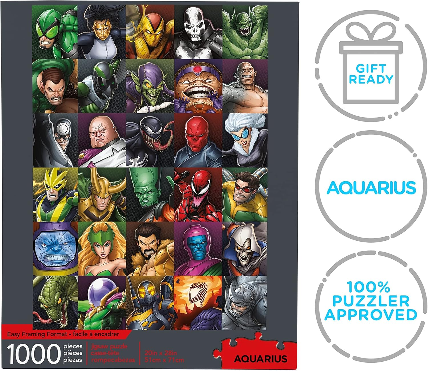 AQUARIUS 65362 Marvel Villains Collage 1,000 Pc Puzzle