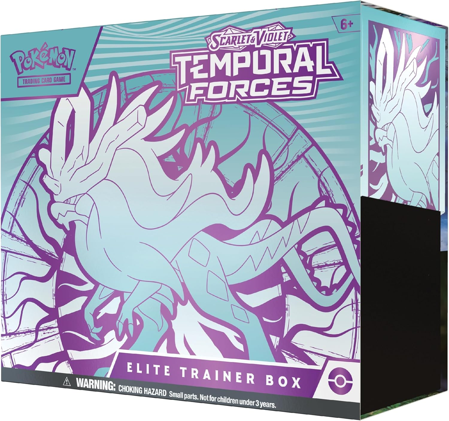 Pok&eacute;mon TCG: Scarlet & Violet&mdash;Temporal Forces Elite Trainer Box &ndash; Walking Wake (1 Full-Art Flutter Mane Promo Card, 9 Boosters & Premium Accessories) image number 1