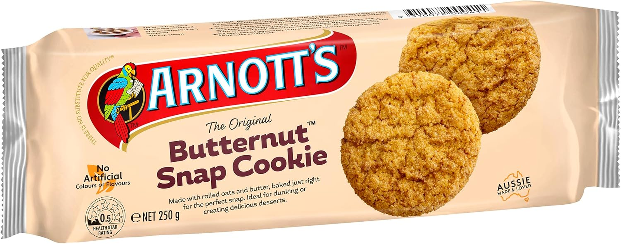 Arnotts Butternut Snap Cookie Biscuits, 250G image number 5