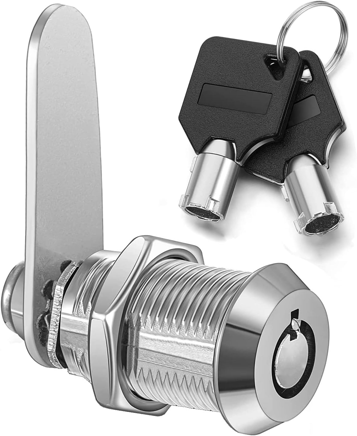 Thread Tubular Cam Lock 25Mm, Mailbox Lock Cabinet Cylinder Lock for Door Drawer Cupboard Letterbox with Keys Alike (1, 25Mm) image number 1