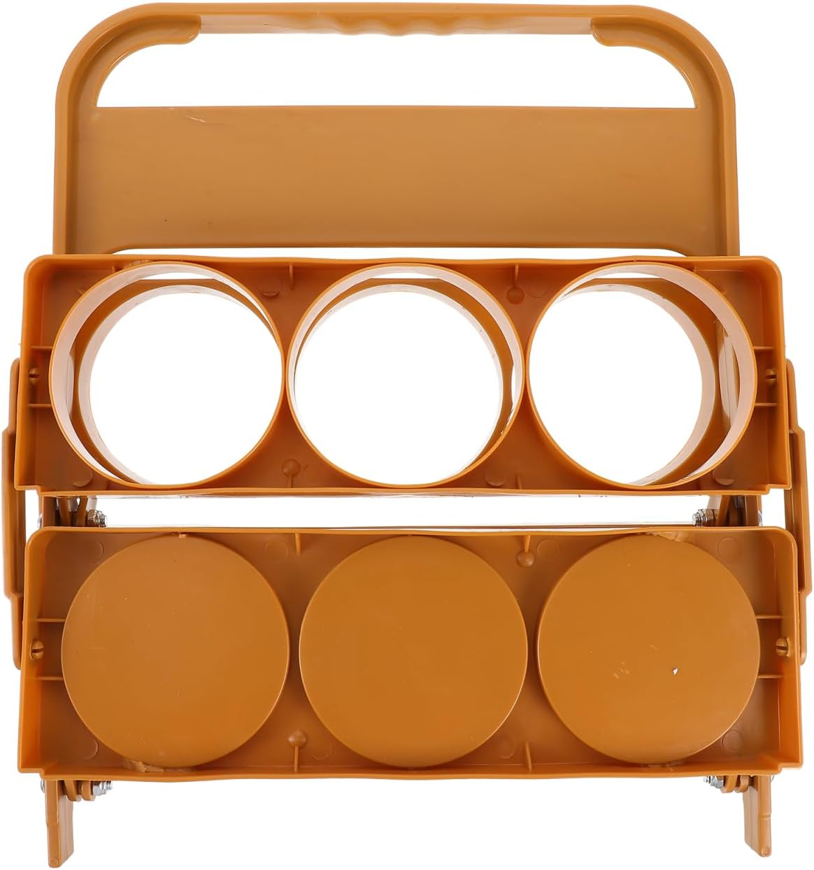 Ciieeo Portable Coffee Color Drink Carrier with Handle, Foldable 6-Bottle Holder for Athletes, Picnics, Barbecues, and Outdoor Activities image number 6