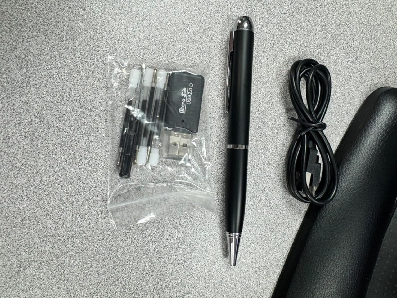 1080P Nanny Camera Pen, 64G Body Camera, Rechargeable Portable Pocket Cam, Security Cameras for Business & Learning image number 3