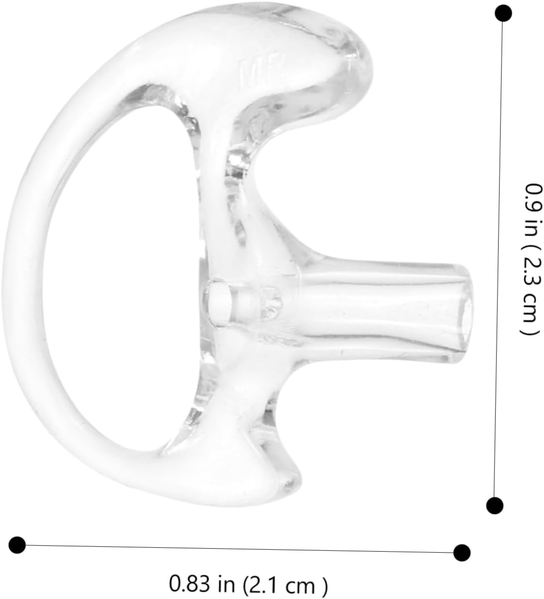 PERSELOSO Interphone Ear Plugs Silicone Earpiece Inserts 5 Pairs Replacement Ear Molds Small Silicone Earbuds for Communication White Accessories for Audio Use image number 5