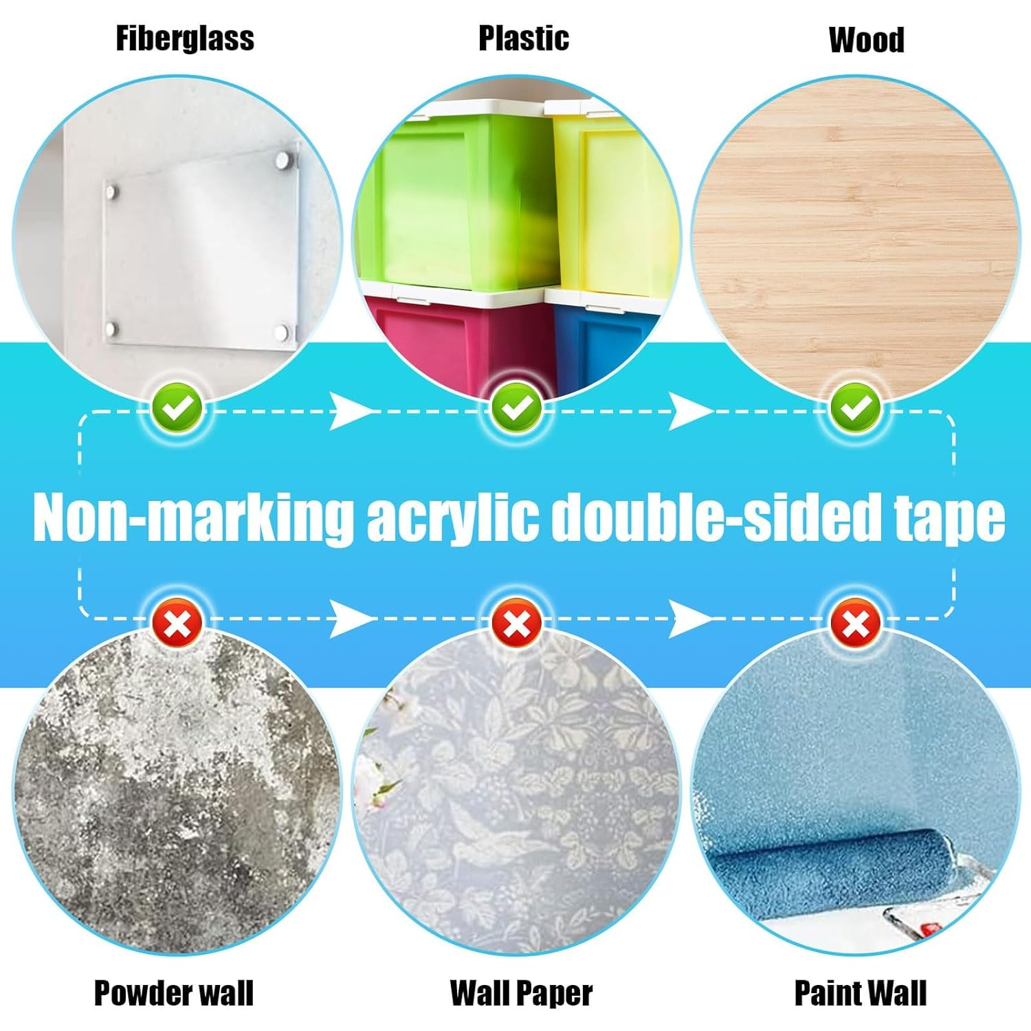 Double Sided Adhesive Dots, 200 Pcs Strong round Adhesive Transparent Dots, Removable Traceless Adhesive Dots for Gift Wrapping, DIY Scrapbooking, Festival Decoration (20Mm) image number 4