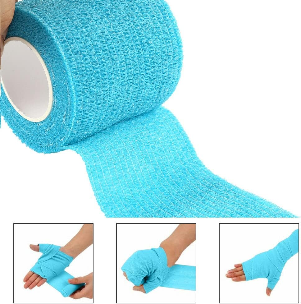 5Cm X 4.5M 10Pcpet Horse Dog Cat Wound Vet Cohesive Bandage Self Adherent Animals Wrap Tape image number 3