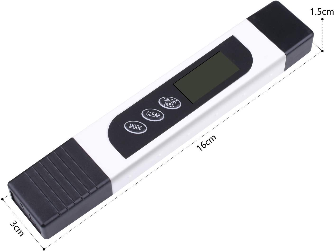 Digital Water Quality Tester, TDS EC Temperature Meter 3 in 1, 0-9999 Ppm LCD Display for Drinking Water Test, Swimming Pool, Aquarium Test, RO/DI Water, Hydroponics