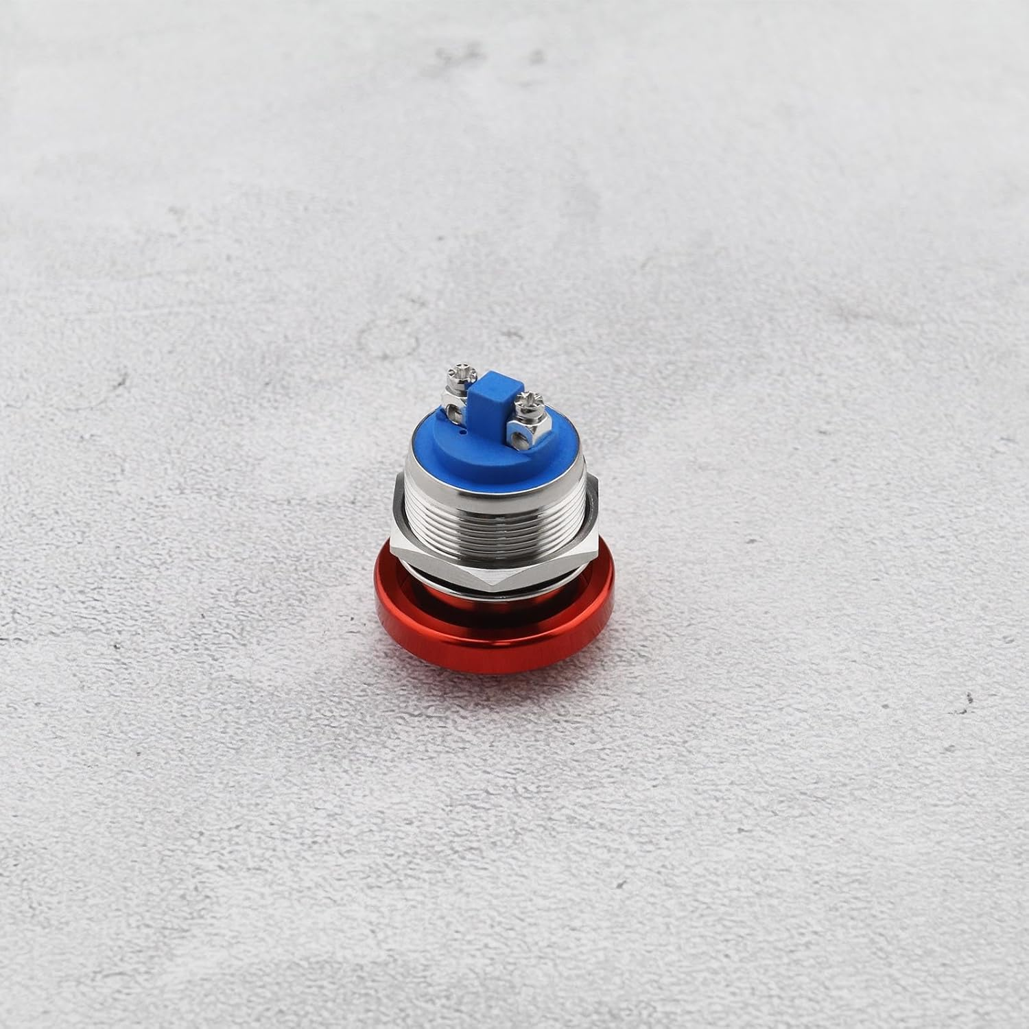 2Pcs Red Mushroom Head Button Switch Waterproof Push Button Switch Aluminum Alloy round Start Button Accessories for Car SUV Truck RV Boat 22Mm image number 5