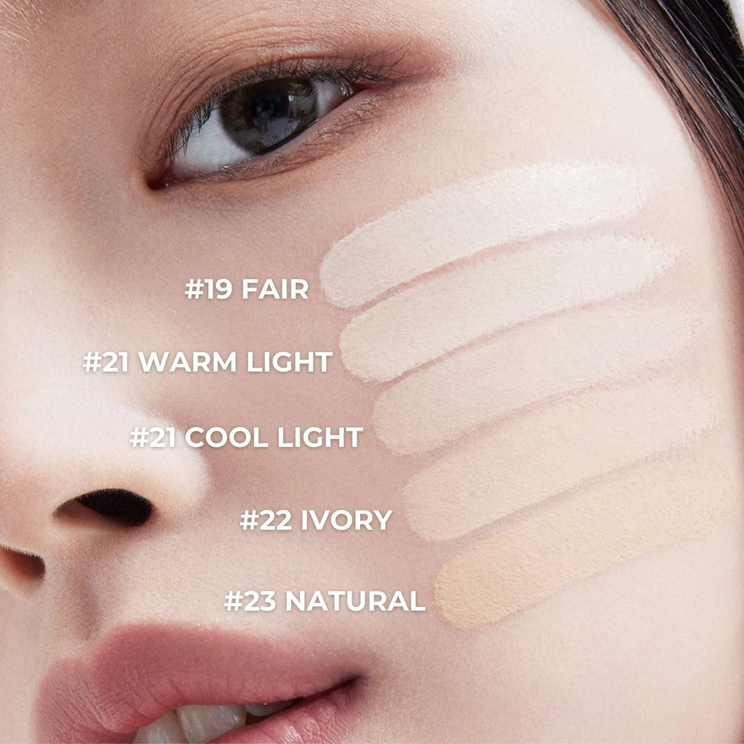 ABOUT TONE Skin Layer Fit Foundation 5 Colors - Ultra Adherence Liquid Foundation Super Comfort Fit 24 Hours Long-Lasting Lightweight Semi-Matte Vegan Korean Face Makeup (21 COOL LIGHT, 30Ml) image number 3