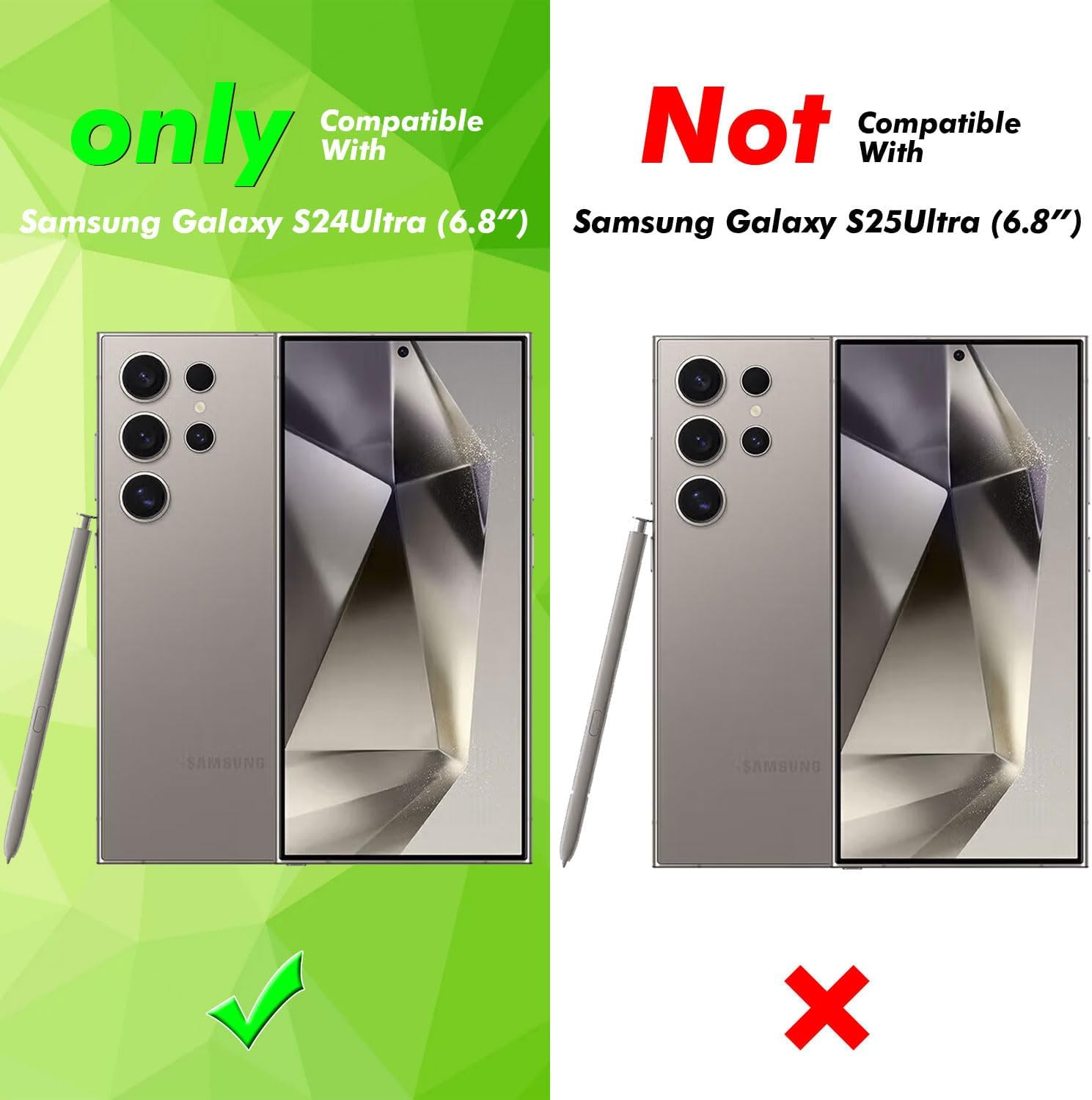 Galful Mobile Phone Lanyard Mobile Phone Case for Samsung Galaxy S24 Ultra Magnetic Case with Strap, Camera Protection, Protective Case, Removable, Adjustable Cord for Hanging, Silicone Case