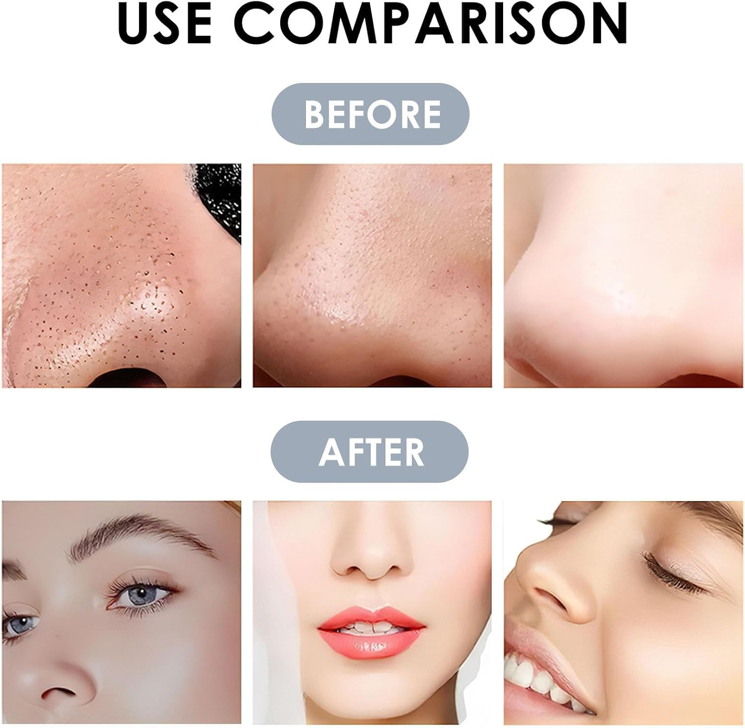 Ozgrove Fine Point Precision Tweezers, Needle Nose Tweezer for Nose Tip Eyebrows Lash Chin Hair Splinter Ticks Facial Ingrown Hair Removal Women and Men, Black 2 Pcs