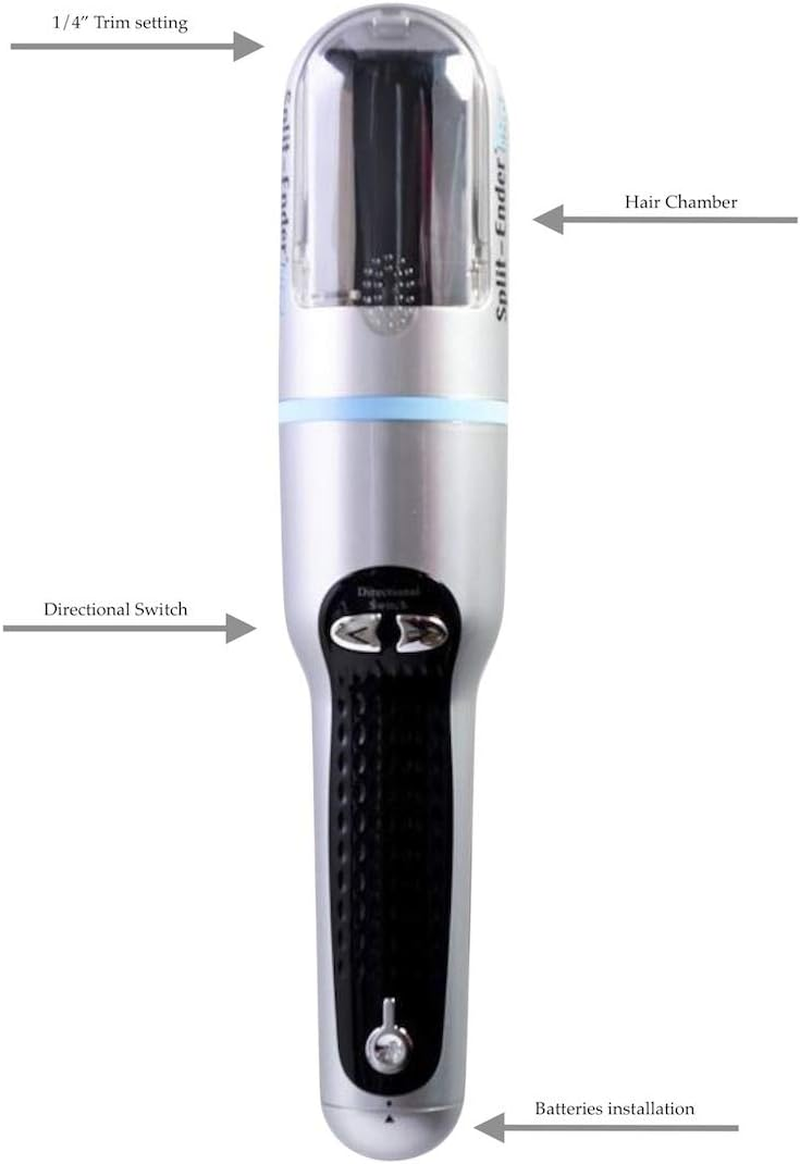Split Ender Mini Cordless Split End Hair Trimmer for Dry, Damaged and Brittle Split Ends Blue