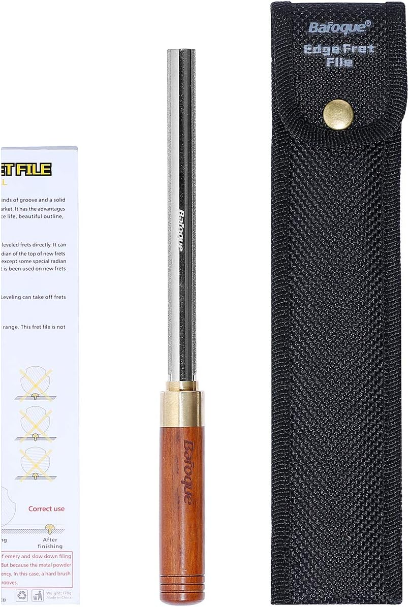 Baroque Fret Crowning Files Diamond, Guitar Fret Crown Dressing File, Fret Repairing Tools, Luthier Tools, Improved 3Rd Generation, with 3 Sizes for Guitars, Ukuleles, Bass, Banjo, Mandolin image number 3