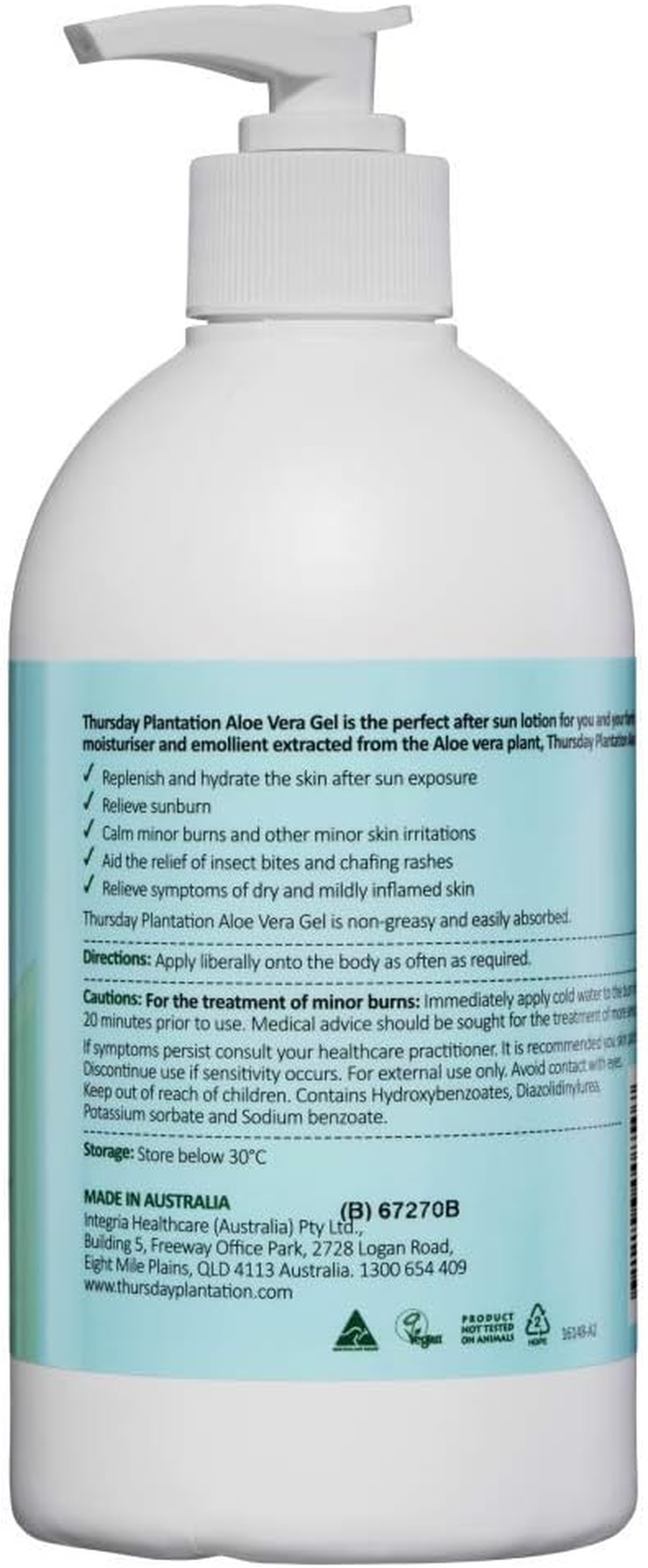 Thursday Plantation-Aloe Vera Gel 500G