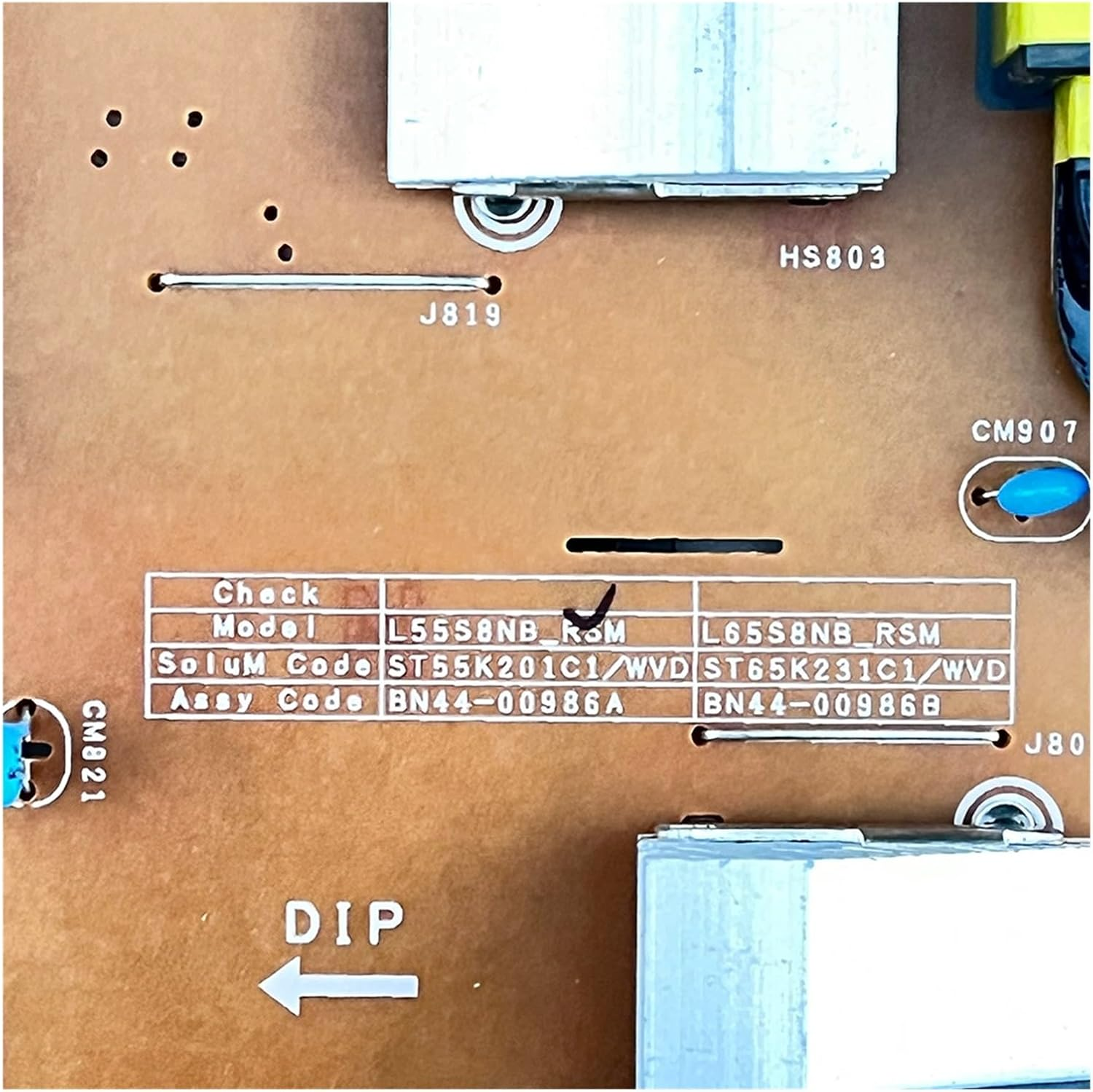 BN44-00986A L55S8NB-RSM TV Power Board, Compatible for Samsung, QE55Q85RATXXU QA55Q80RAJXZ QN55Q80RAG QN55Q80RAGXZD QE55Q85MAT QE55Q85AL image number 5