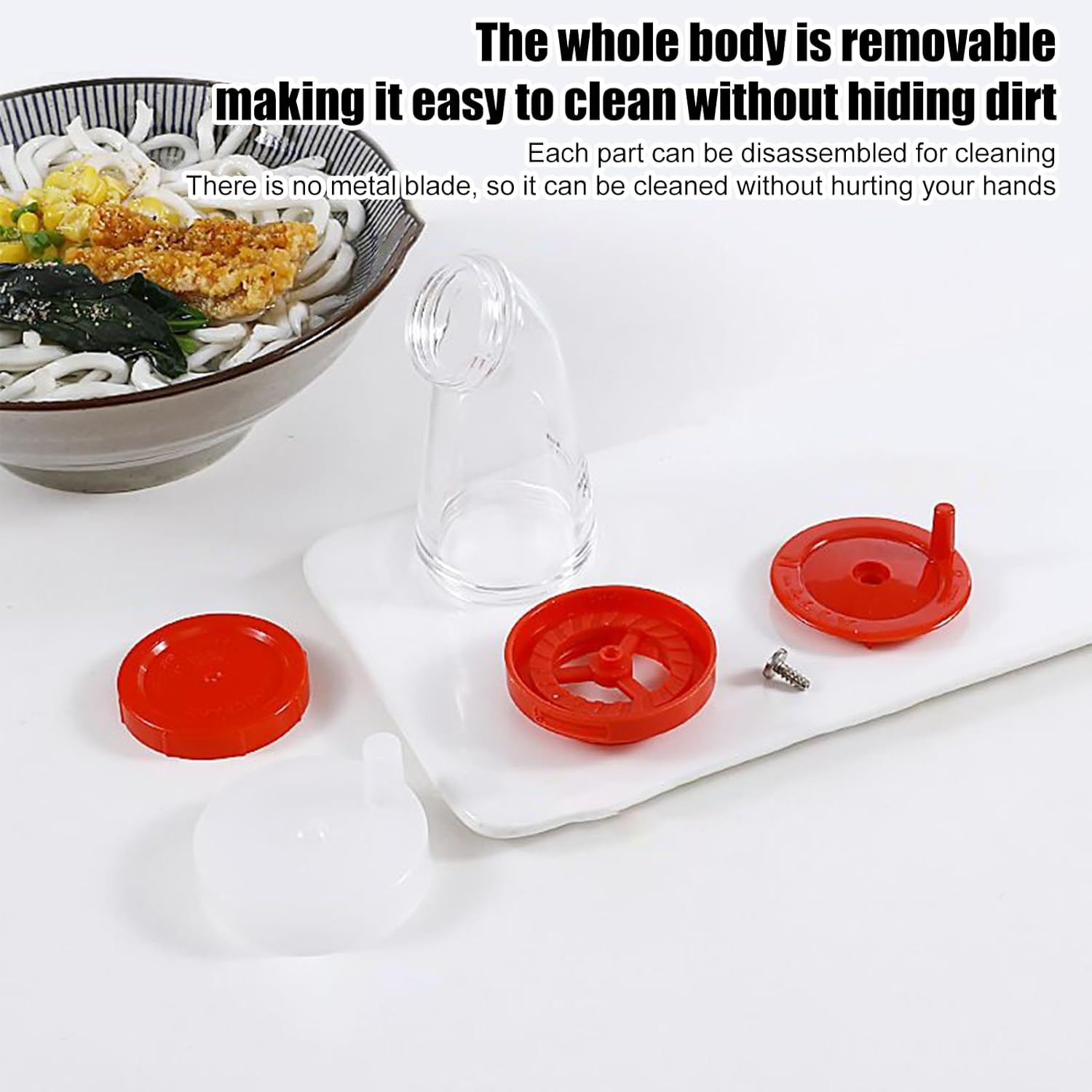 Sesame Seed Grinder, Manual Sesame Flaxseed Mill, Hand Seasoning Crusher Tool, Portable Salt or Pepper Grinder, Home Kitchen Gadgets for Coffee Tea Salads Rice Noodles image number 3