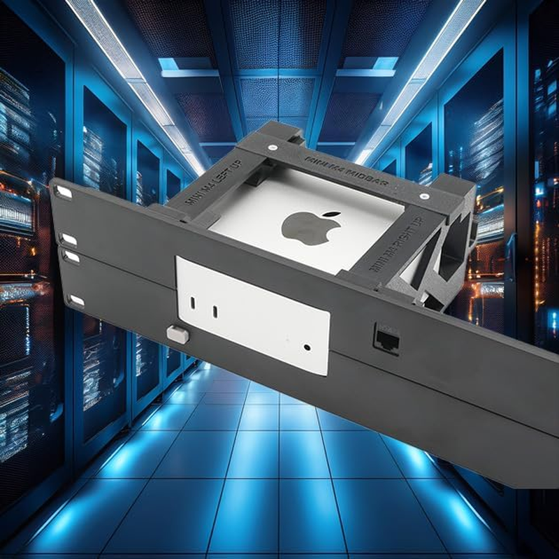 Thingsnrack Rack Mount for 2 Pcs Apple Mac Mini M4 with Remote On/Off Button and 2X RJ45 Ethernet Keystones (2X Mac Mini M4) image number 4