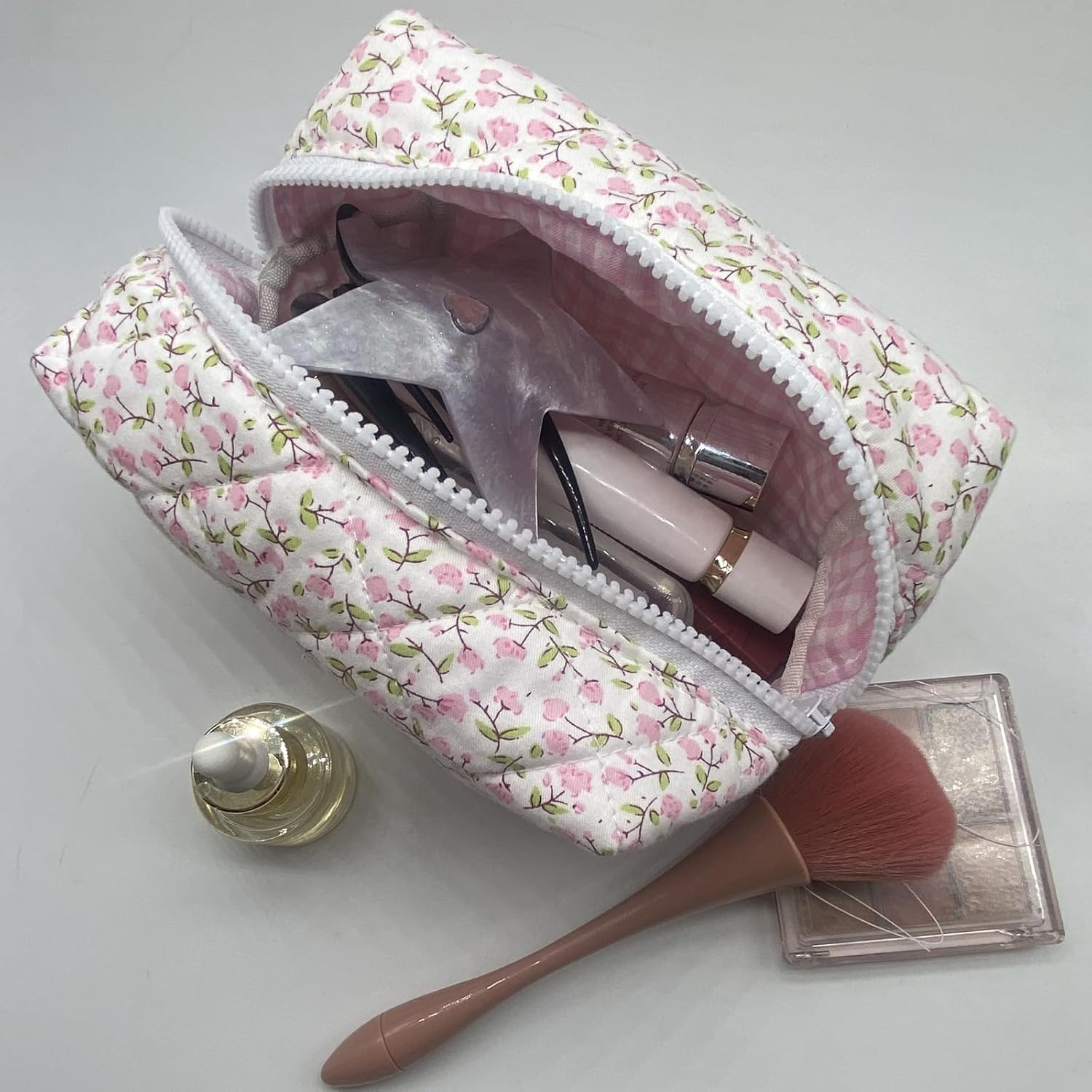 Aikeis Cosmetic Bag Suitable for Women Girls Cosmetic Bag image number 4