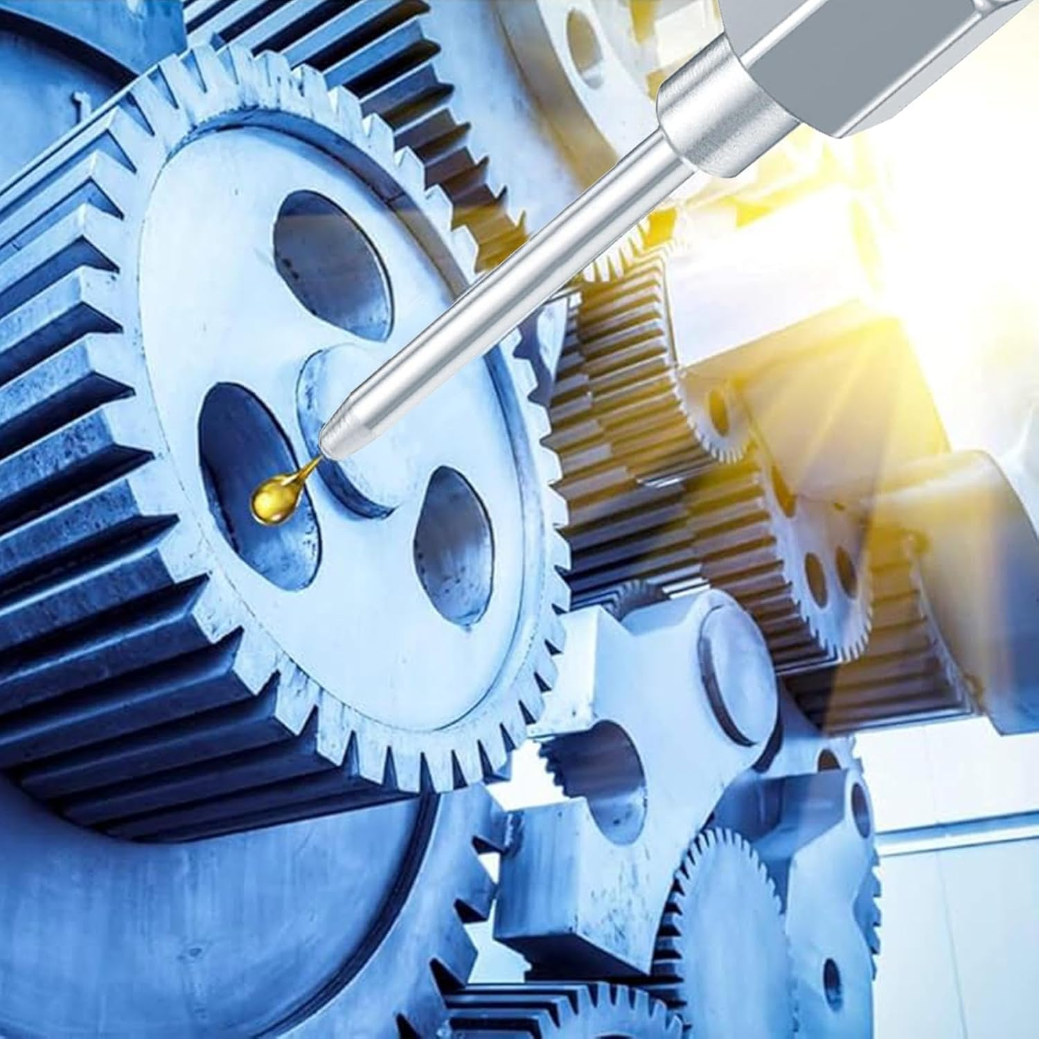 Grease Needle Injector - Manual Grease Needle Fitting, 8000 PSI Max Pressure | Grease Tool for Narrow Metal Places, Deep Hole Lubrication, Automotive & Industrial Equipment Grease Fitting Accessory