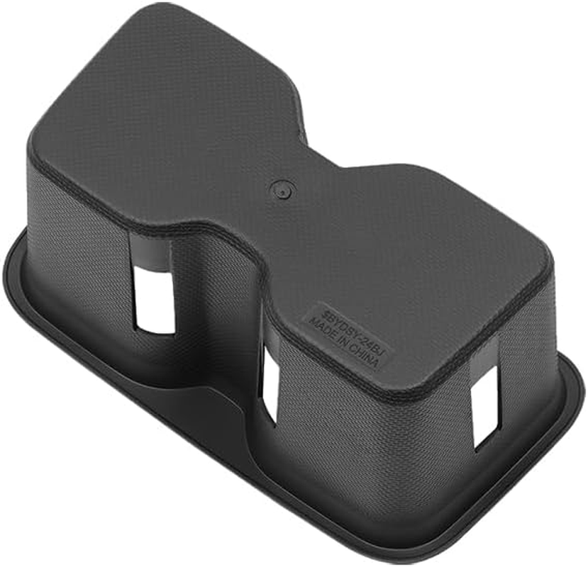 Center Console Cup Holder Plug-In for BYD Shark 6 Pickup Truck, with anti Shake and Detachable Functions, Washable Rubber Pad Black