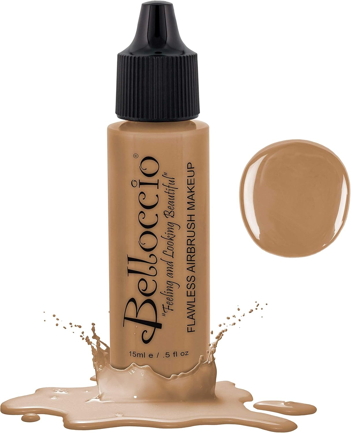 (Vanilla) - Belloccio Makeup Foundation Shade Half Ounce: Vanilla image number 5