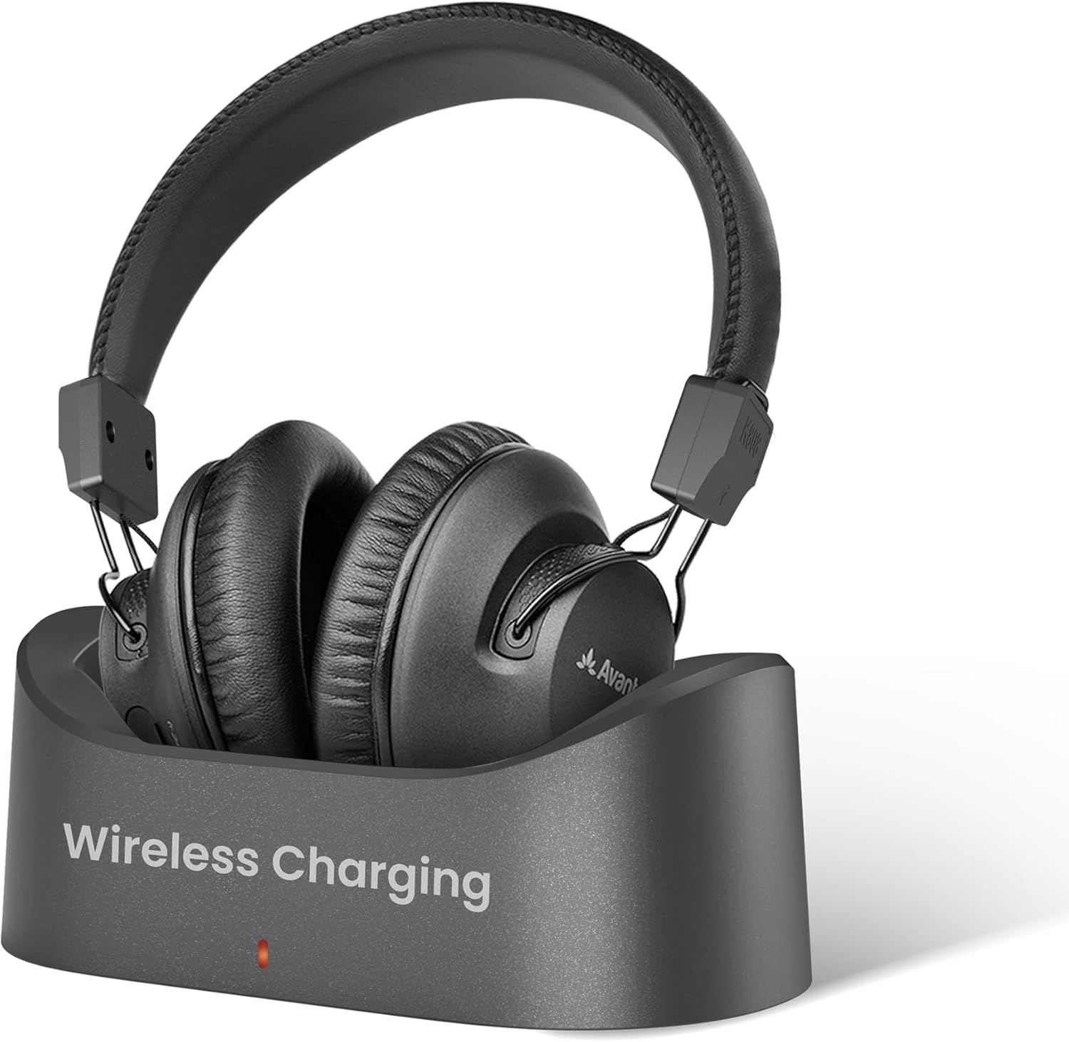 Avantree Audition 3 - Bluetooth 5.3 Over-Ear Headphones with Wireless Charging Dock, Compatible with Samsung Smart Tvs, 50H Long Battery Life, Aptx-Adaptive, Clear Voice & Boosted Volume image number 4