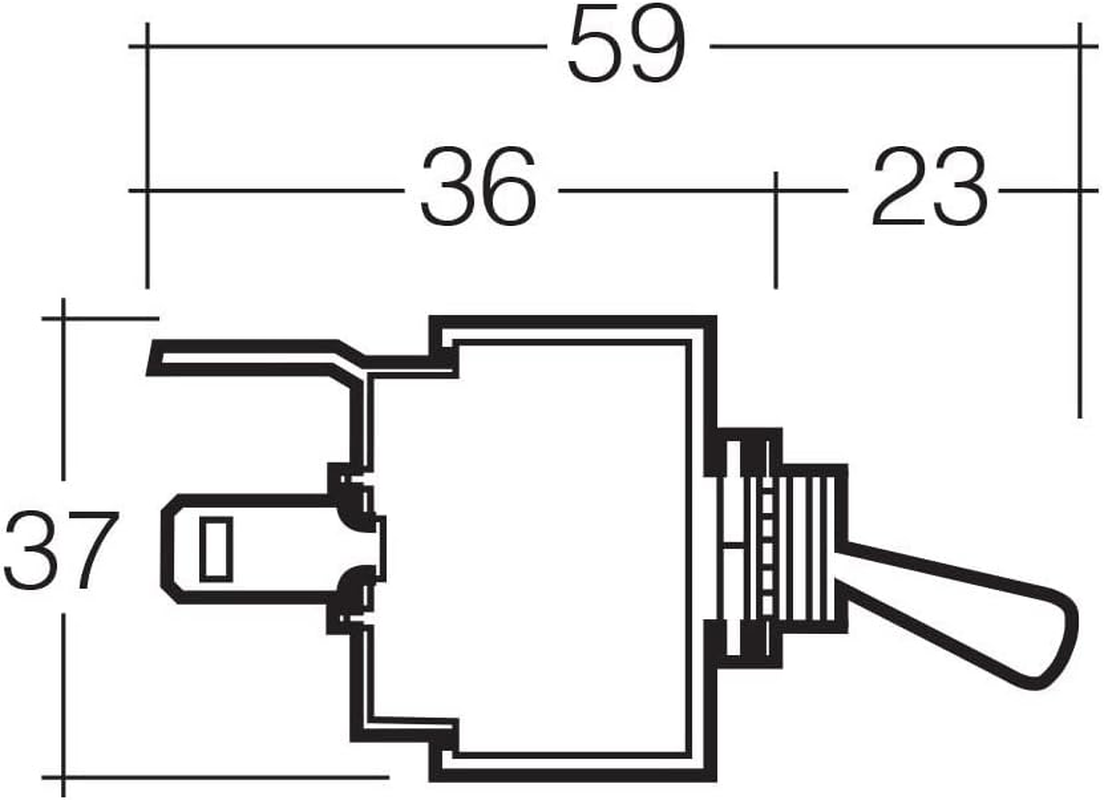 Narva Off/On Waterproof Heavy-Duty Toggle Switch image number 1