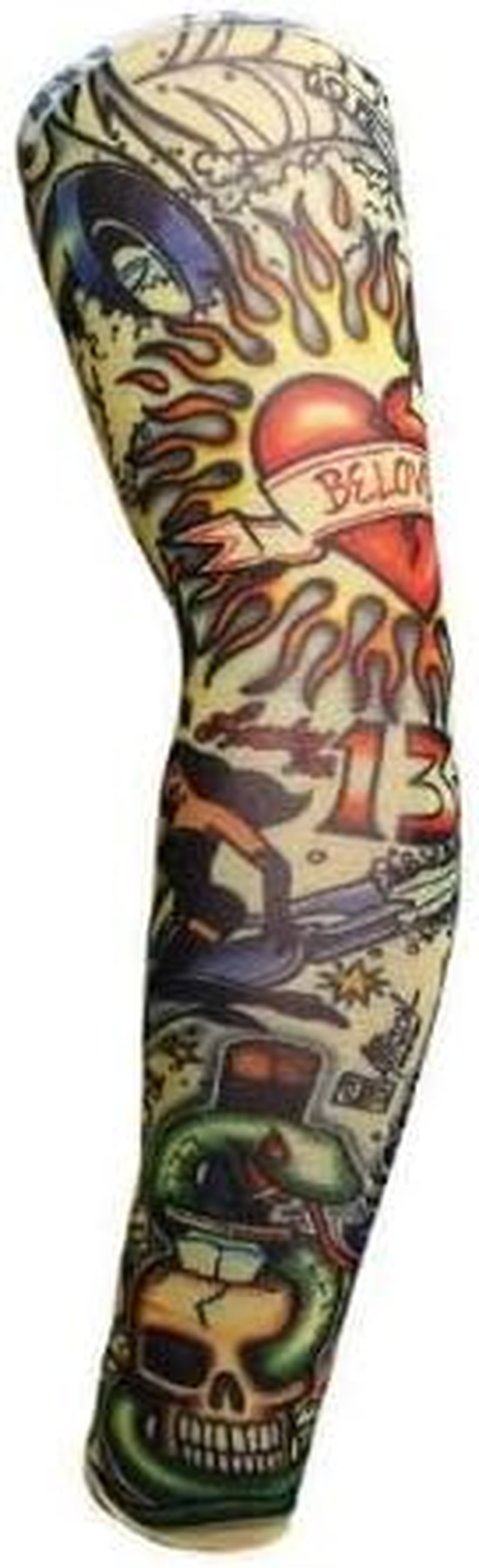 Tommy Lee and Pam Set of Fake Temporary Tattoos + Stretchy Nylon Sleeves | Life Sized | Couples Tattoo&hellip; image number 3