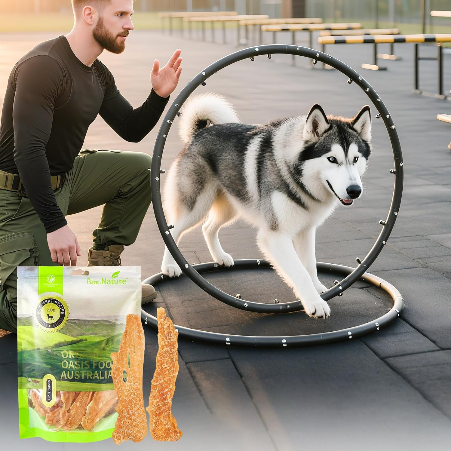 Chicken Jerky Dog Treats, Made with 100% Real Chicken Breast, Dog Training Treats Chews Healthy Snacks, High-Protein, Healthy & Easily Digestible image number 1