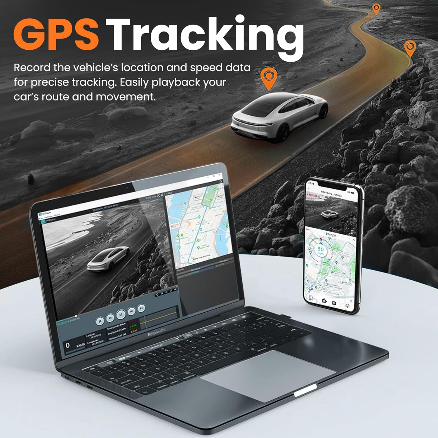 3 Channel Dash Cam Front and Rear, 3.2&rsquo;&rsquo; IPS Screen, Three Way Triple Dashcam for Cars, 1440P+1440P+1080P with STARVIS IR Night Vision, 24H Parking Mode, Motion Detection, WDR image number 1