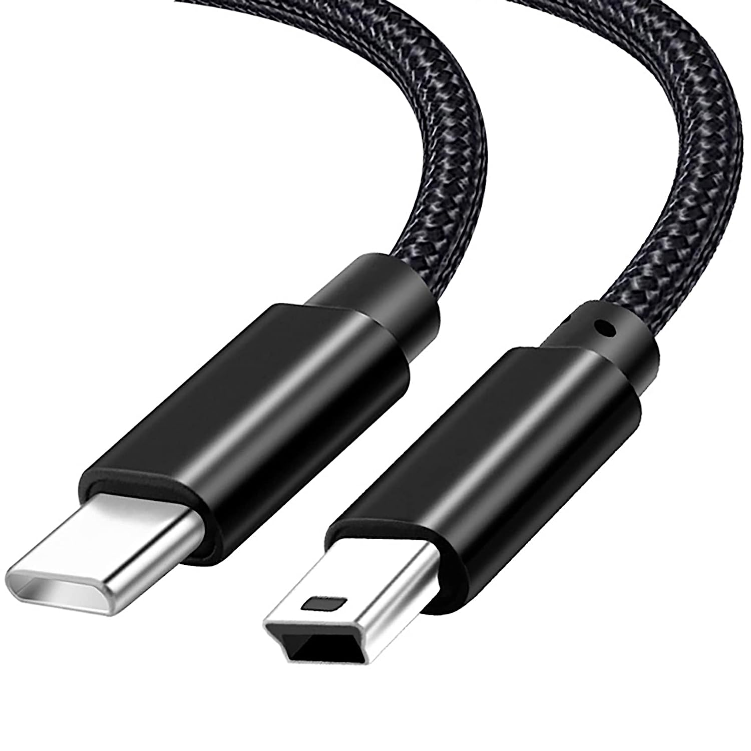 Mini USB to Type C Cable, Tunghey USB C to Mini USB Cable Charging Cord for Hero 3+, PS3 Controller, MP3 Player, Dash Cam, Digital Camera, GPS Receiver, Pdas and More Mini B Devices (1.5M)