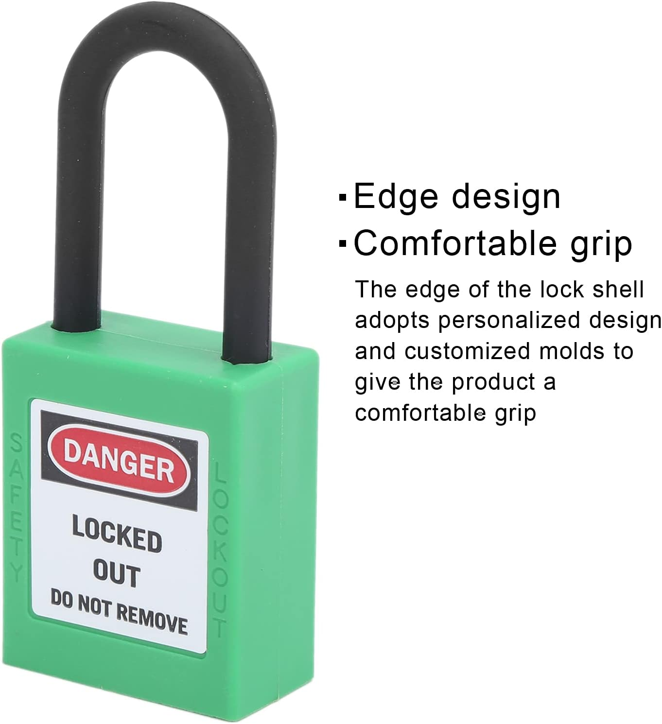 Lockout Tagout Lock, 10 Durable Lock Out Tag Out Padlocks for Industrial Use for Chemicals for Factories(Green) image number 4